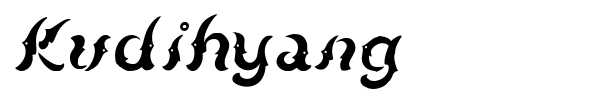 Kudihyang font preview